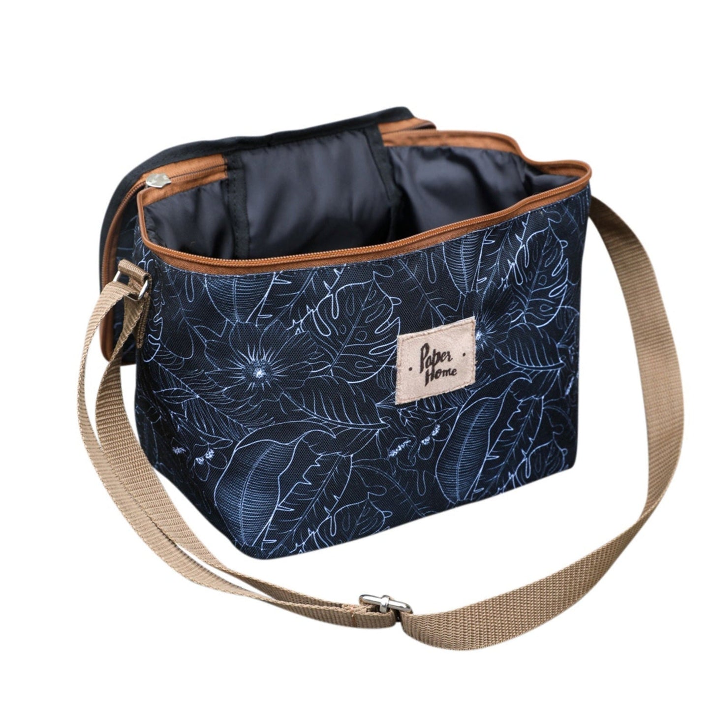 Lonchera Térmica Sustentable Botánica2#Negro