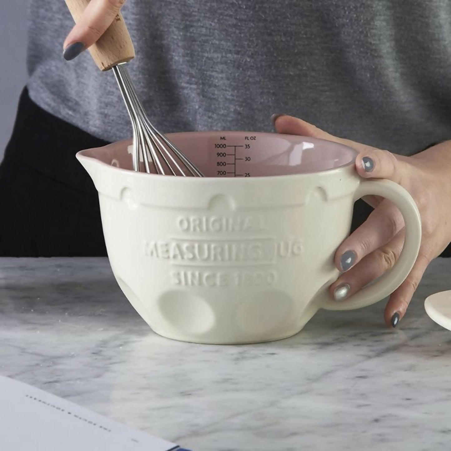 Bowl Medidor Inclinable 1 Lt1#Crema