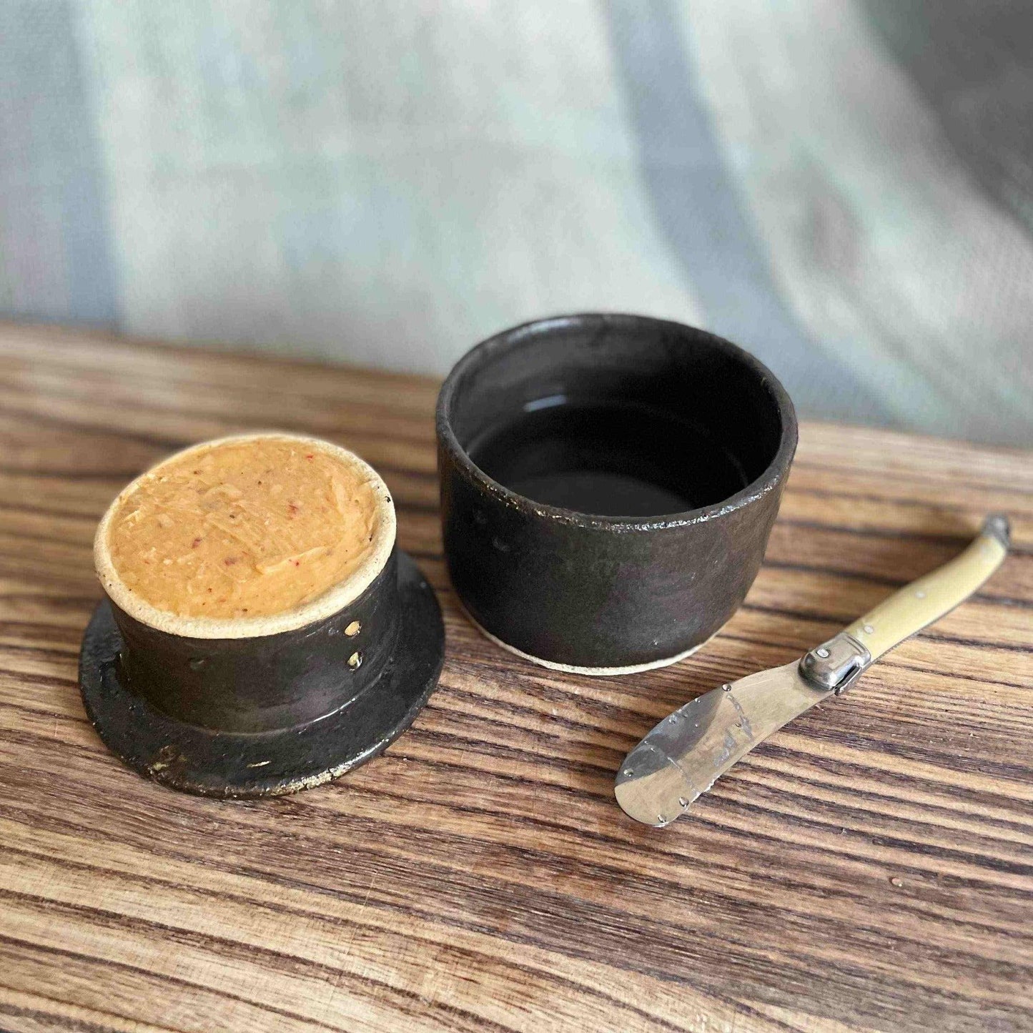 Mantequillera Francesa2#Negro