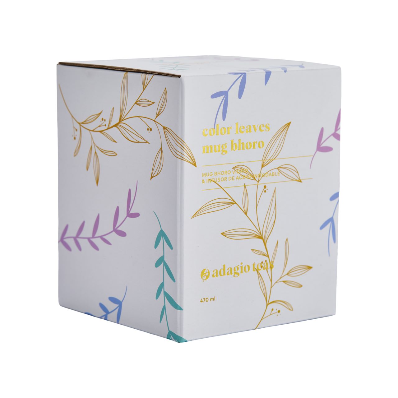 Mug Bhoro Color Leaves con Infusor 470 ml4#Sin Color