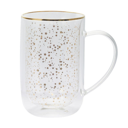 Mug Bhoro Doble Vidrio Golden Stars 470 ml3#sin color
