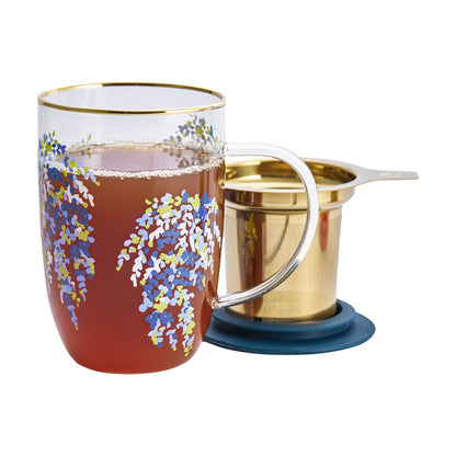 Mug Bhoro Feather Flower con Infusor 470 ml1#Sin Color