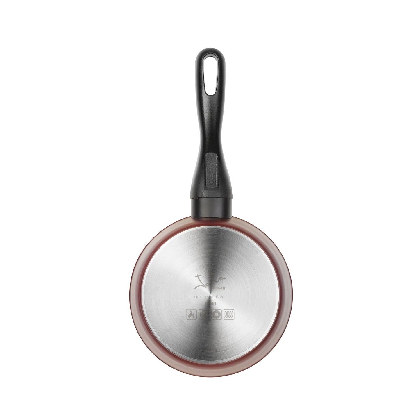 Olla Con Mango Antiadherente Full Inducción cf9165#Burdeo
