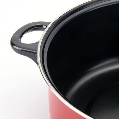 Olla Freidora Antiadherente Cocina con 3 Piezas2#Rojo