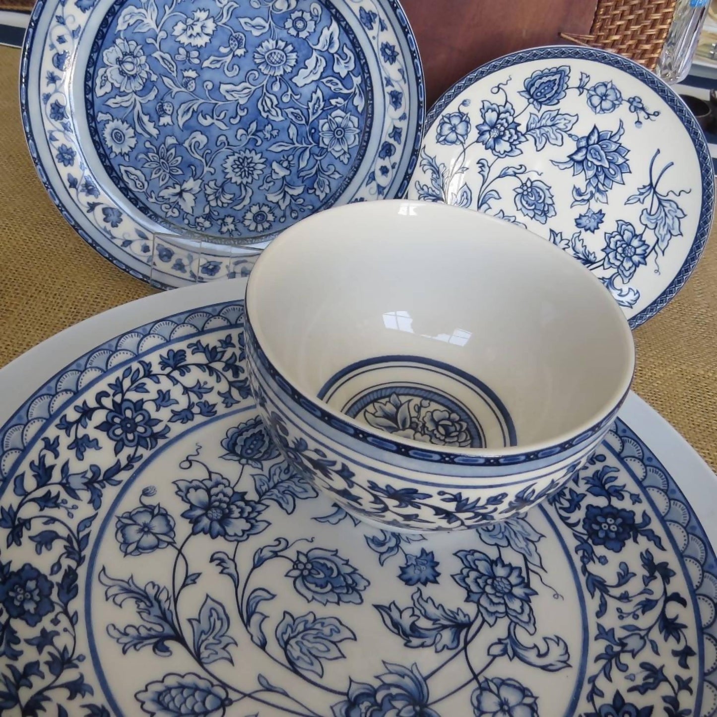 Juego 24 Piezas Porcelana Blue Dynasty4#Azul