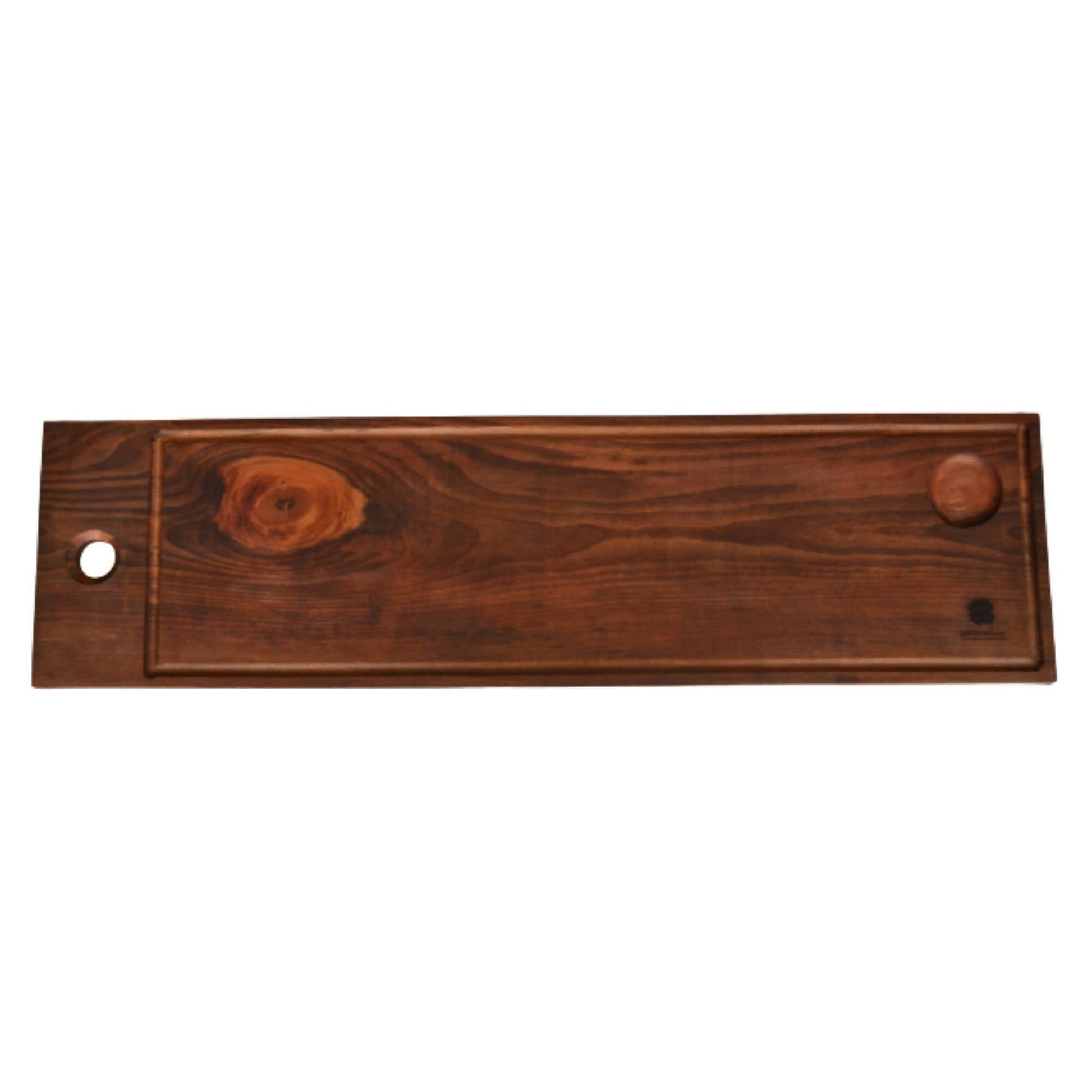 Tabla Asado Porta Sal 90 cms2#Café