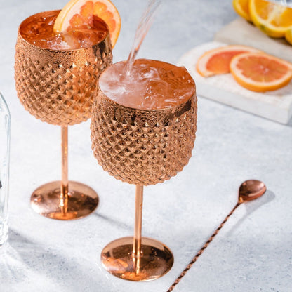 Pack 4 Copas Torres Del Paine 600 Ml2#Cobre