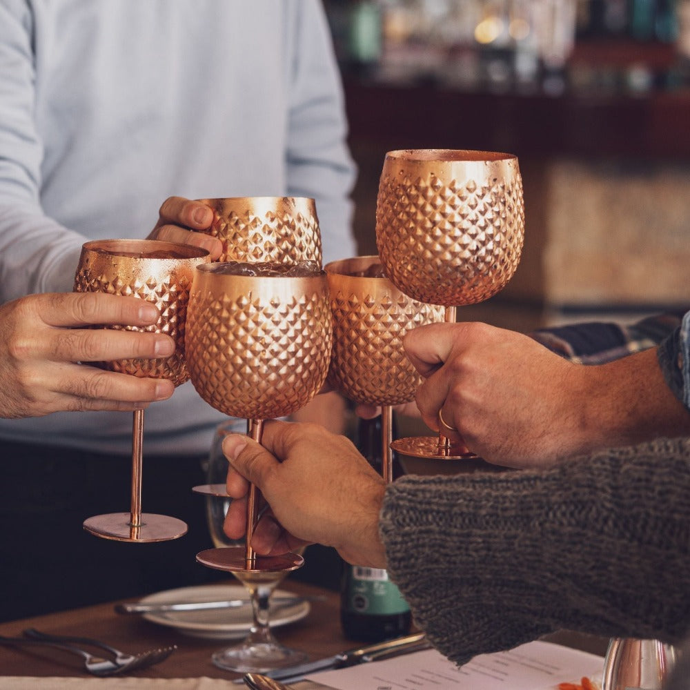 Pack 4 Copas Torres Del Paine 600 Ml3#Cobre