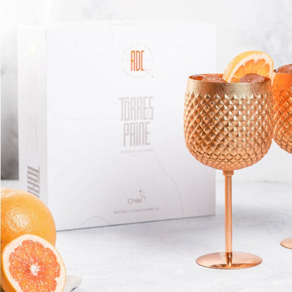 Pack 4 Copas Torres Del Paine 600 Ml5#Cobre