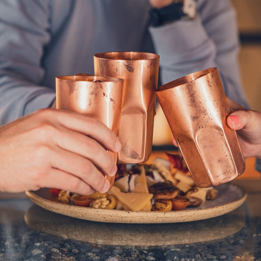 Pack 4 Vasos Elqui 450 Ml4#Cobre