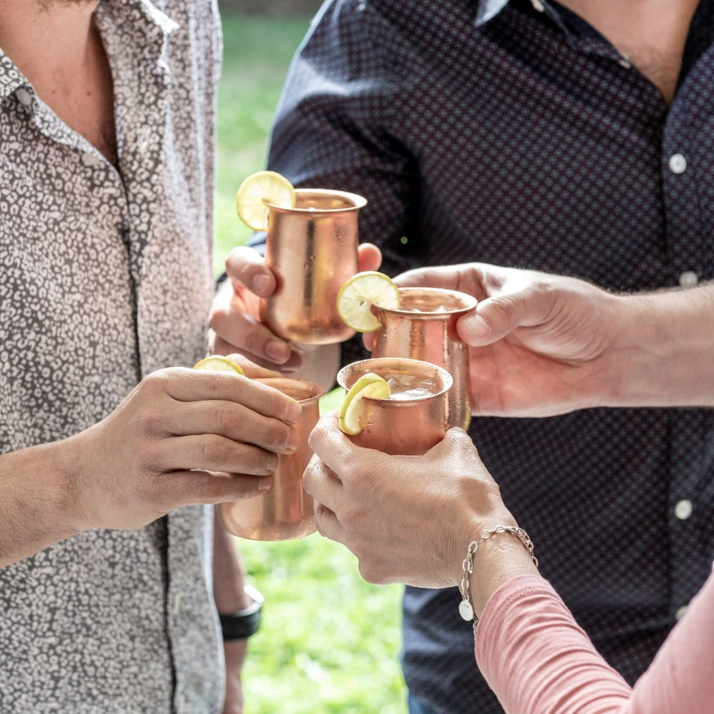 Pack 8 Vasos Cachai 230 Ml3#Cobre