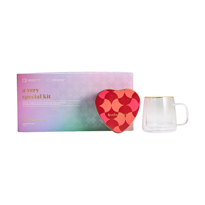 Pack A Very Special Kit Taza Borde Dorado 250 ml2#Rosado