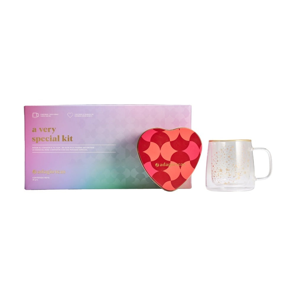 Pack A Very Special Kit Taza Estrellas Doradas 250 ml2#Rosado