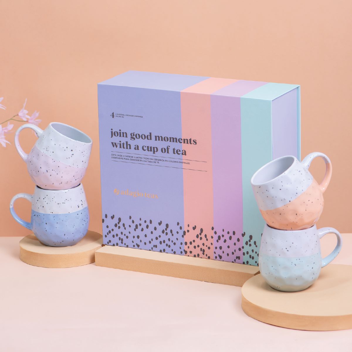 Pack Join Good Moments With a Cup of Tea1#Rosado