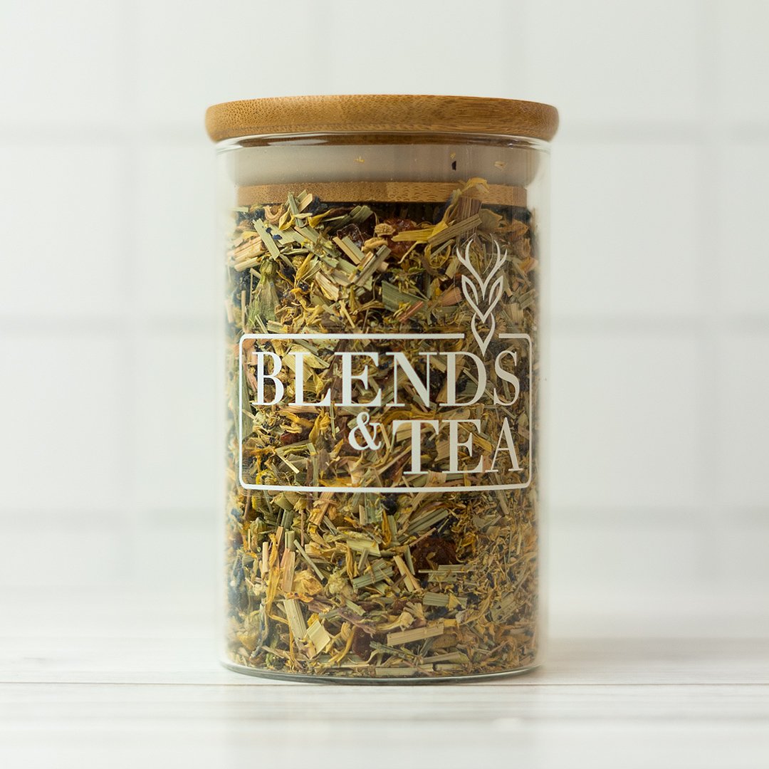 Pack Tetera + Taza Doble Vidrio + Infusión De Color2#Azúl