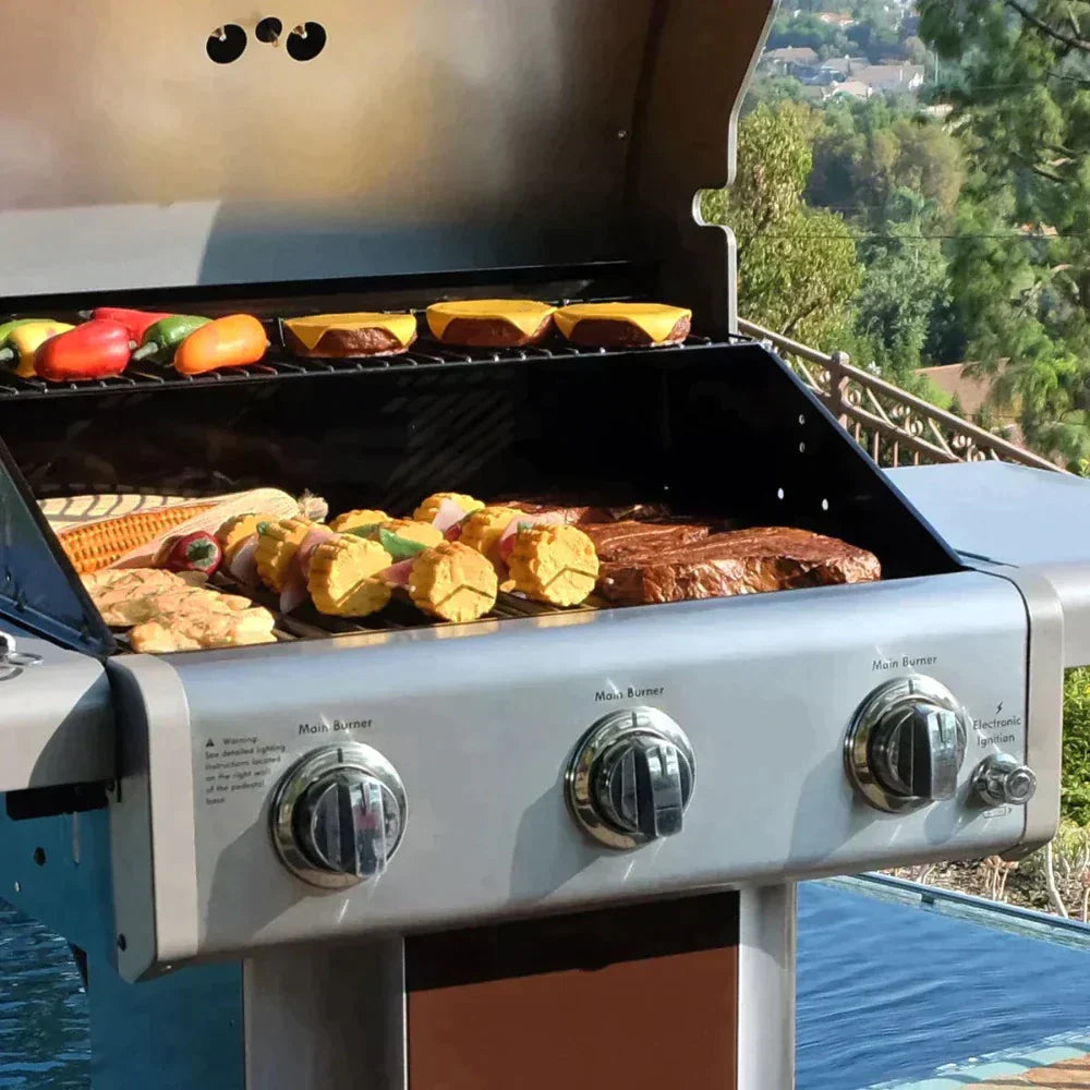 Parrilla a gas 3 Quemadores KE-P04031-N8#Café