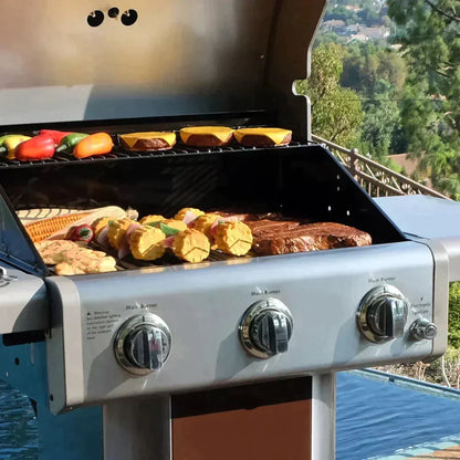 Parrilla a gas 3 Quemadores KE-P04031-N8#Café