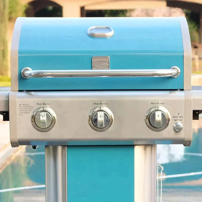 Parrilla a Gas 3 Quemadores KE-P04032-N9#Celeste
