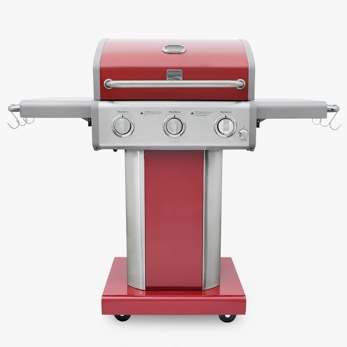 Parrilla a Gas 3 Quemadores KE-P04033-N4#Rojo