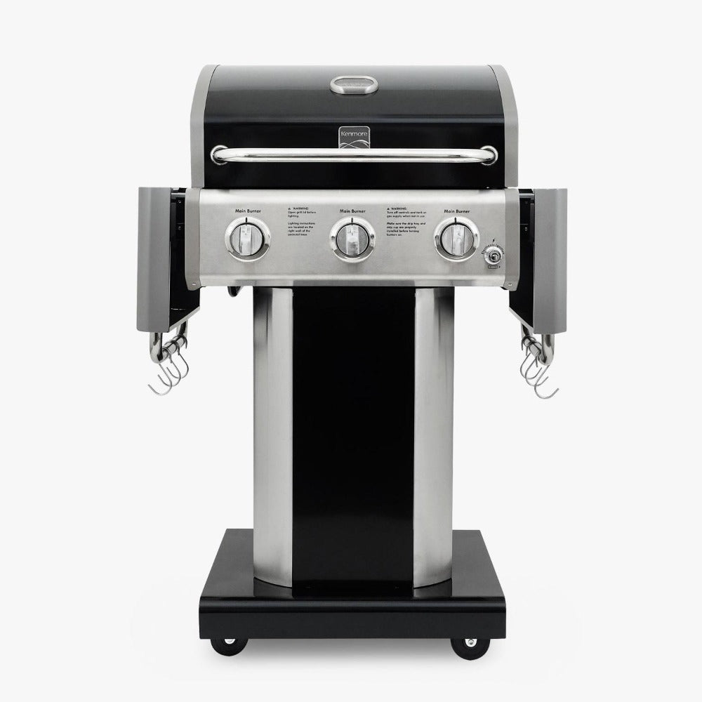 Parrilla a gas 3 Quemadores KE-P04034-N6#Negro