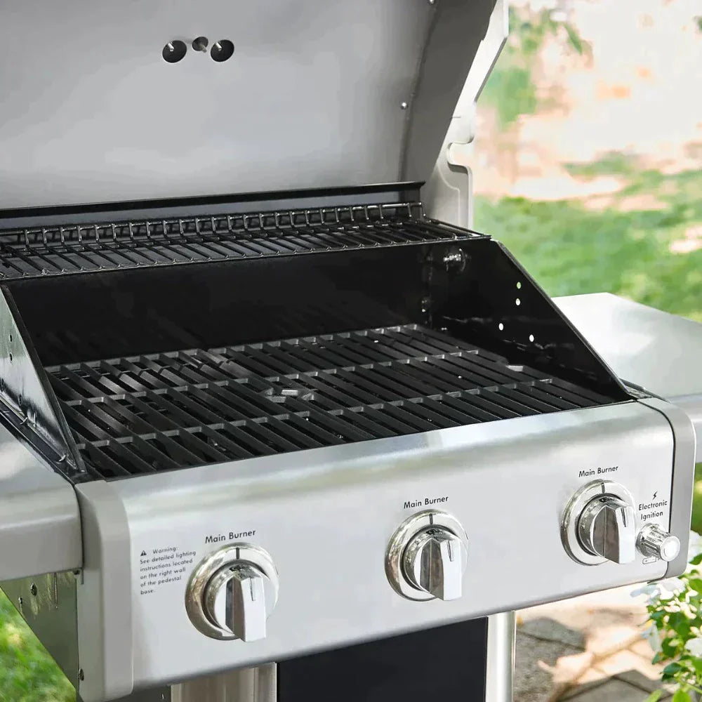 Parrilla a gas 3 Quemadores KE-P04034-N7#Negro