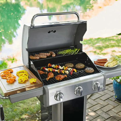 Parrilla a gas 3 Quemadores KE-P04034-N10#Negro