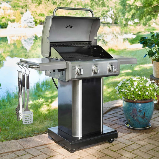 Parrilla a gas 3 Quemadores KE-P04034-N1#Negro