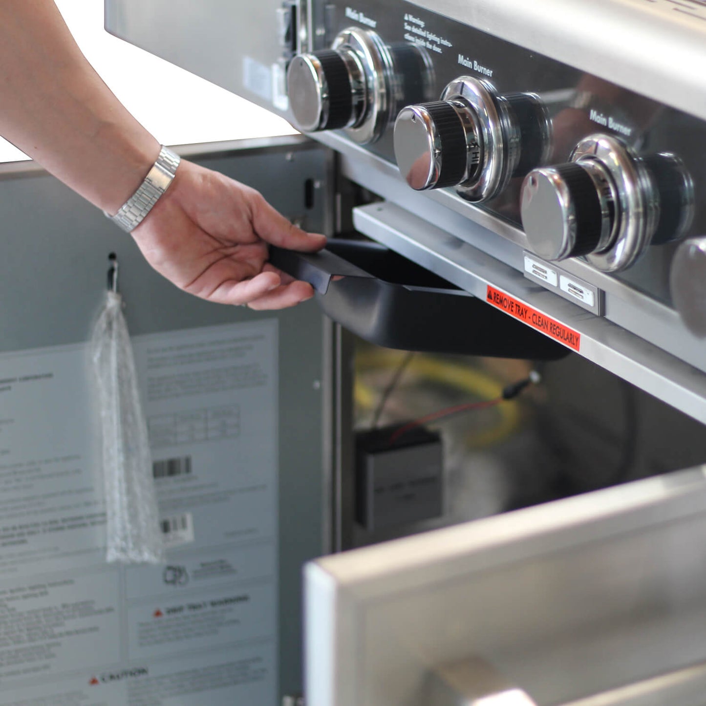 Parrilla a Gas Elite 4 Quemadores + Quemador Lateral KE-P48589-N7#Acero