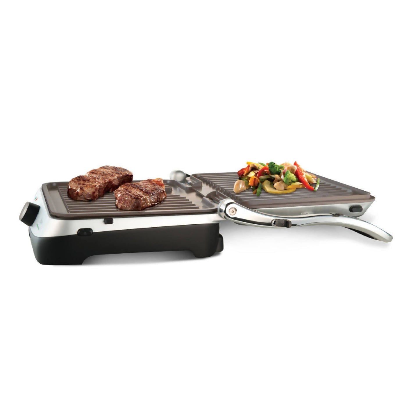 Parrilla Panini Eléctrica Apertura 180° Bioceramic CKSTPA48813#Gris