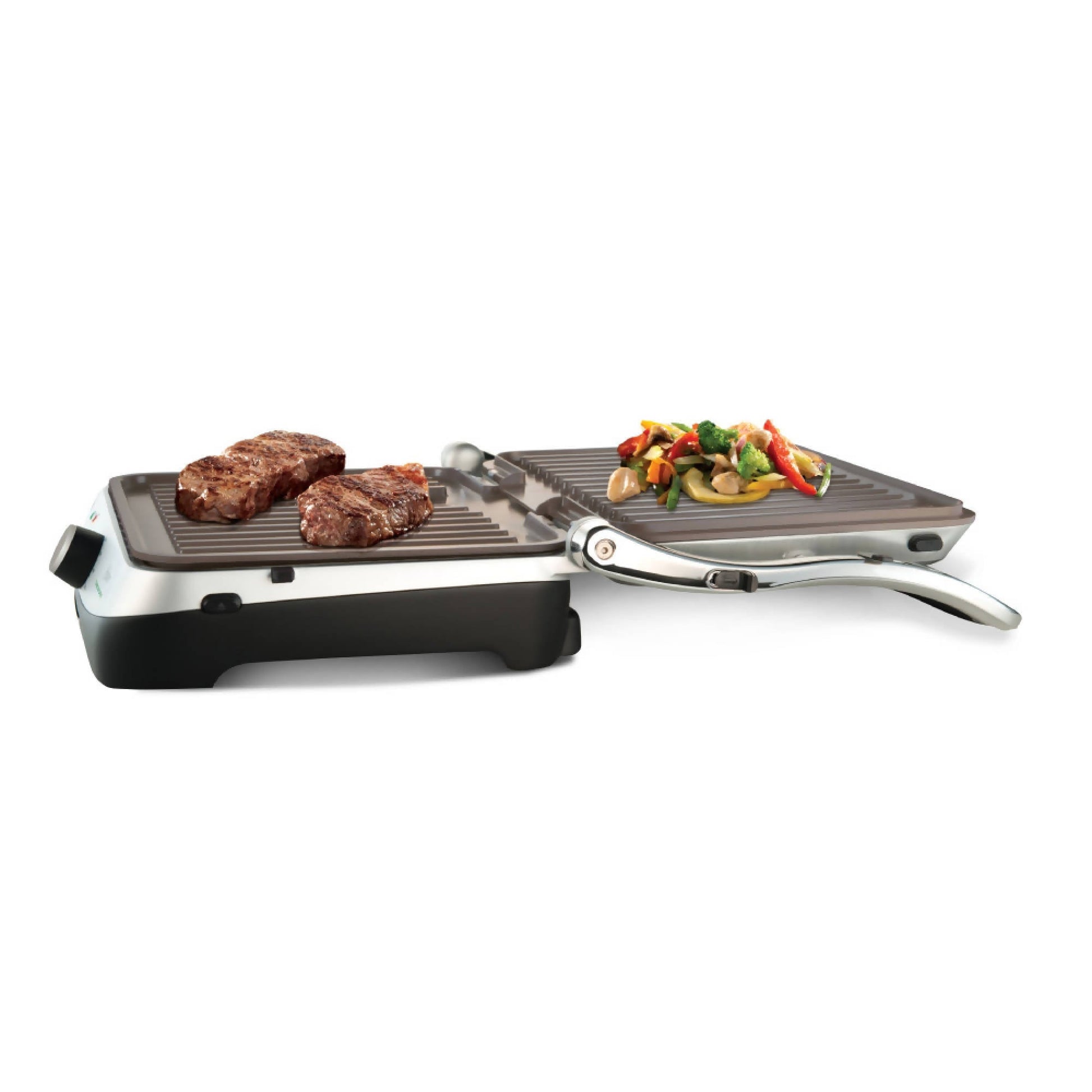 Parrilla Panini Eléctrica Apertura 180° Bioceramic CKSTPA48813#Gris