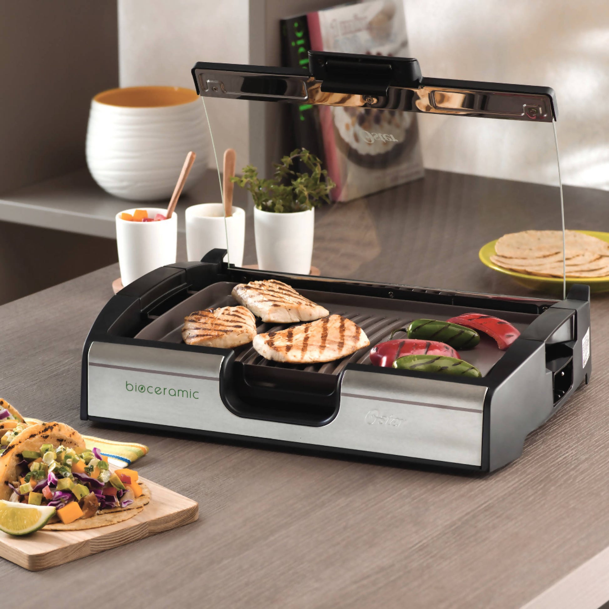 Parrilla Plancha Revestimiento Bioceramic® CKSTGR30061#Gris