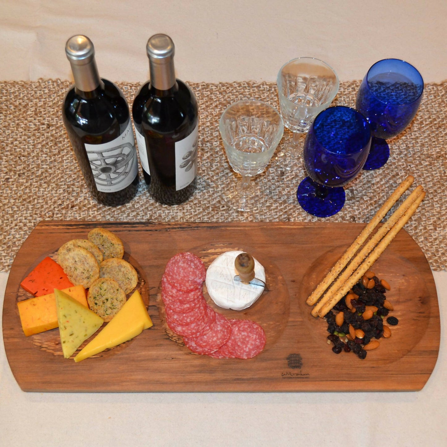 Tabla Picoteo Roble 3 Rebajes1#Café