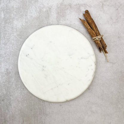 Plato de mármol1#Blanco