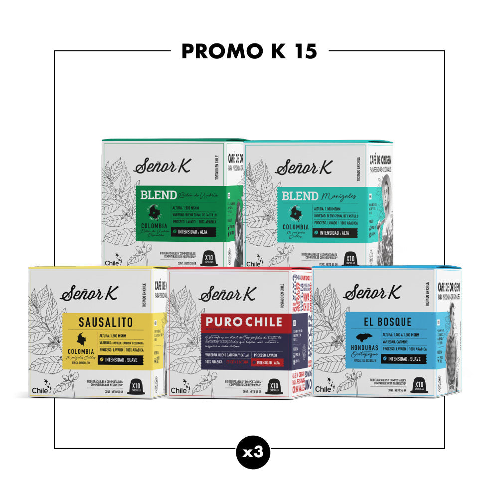 Promo K15 Cápsulas Café