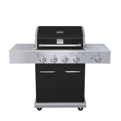Parrilla Texas Black 4 Quemadores + Quemador Lateral BBQ401GCIB2#Negro