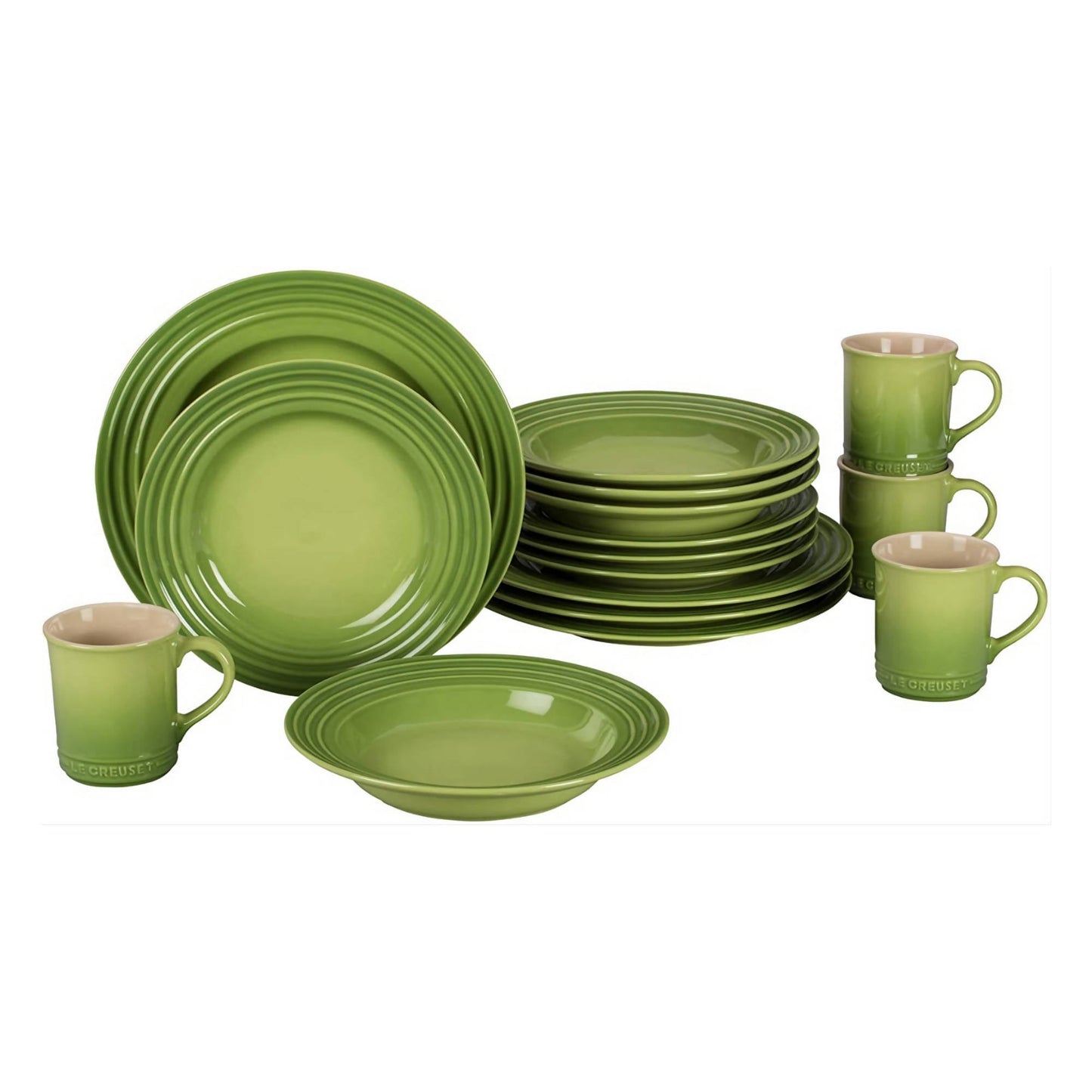 Set Vajilla Chicago 16 Pzs2#Verde