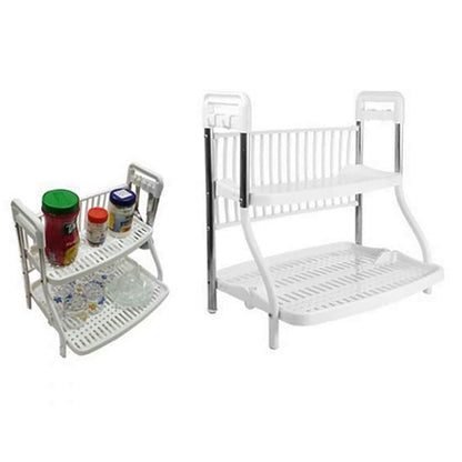 Rack Escurridor Secador 2 Niveles3#Blanco