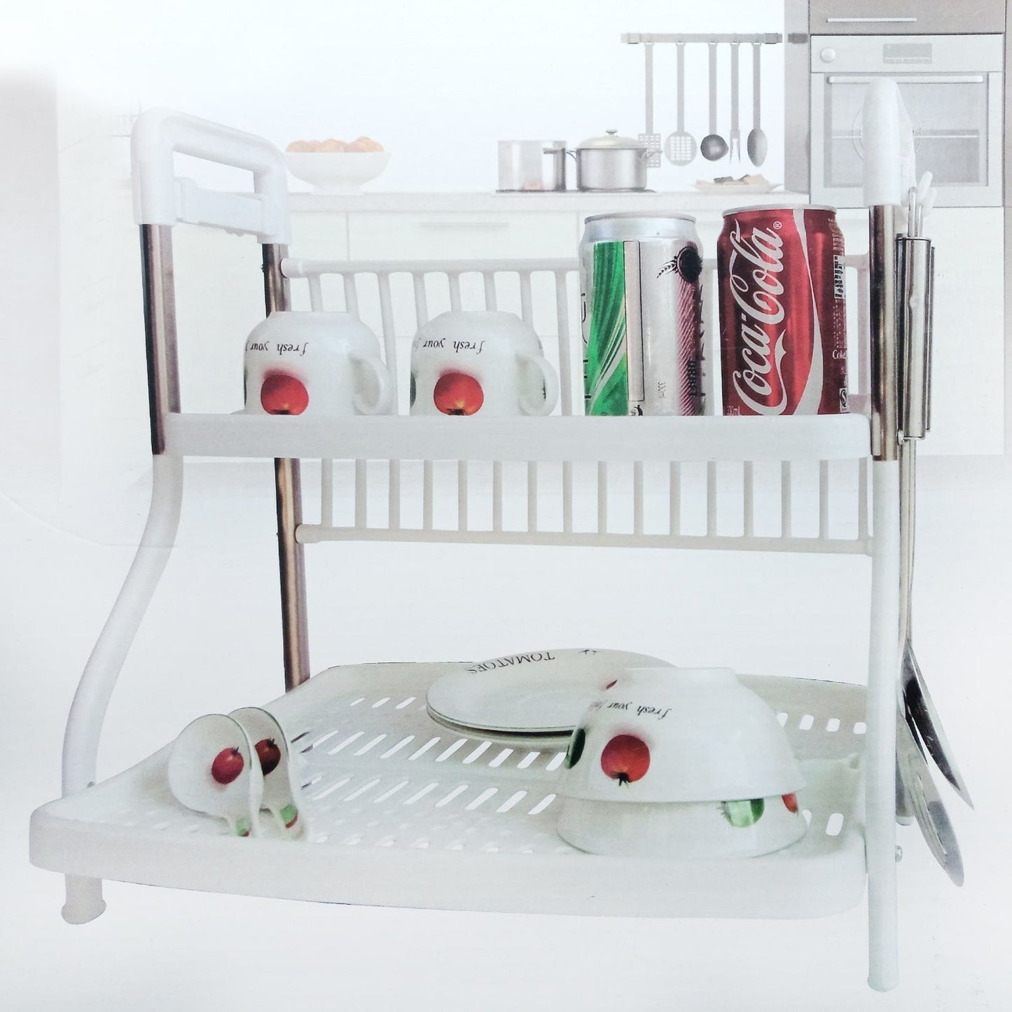 Rack Escurridor Secador 2 Niveles2#Blanco