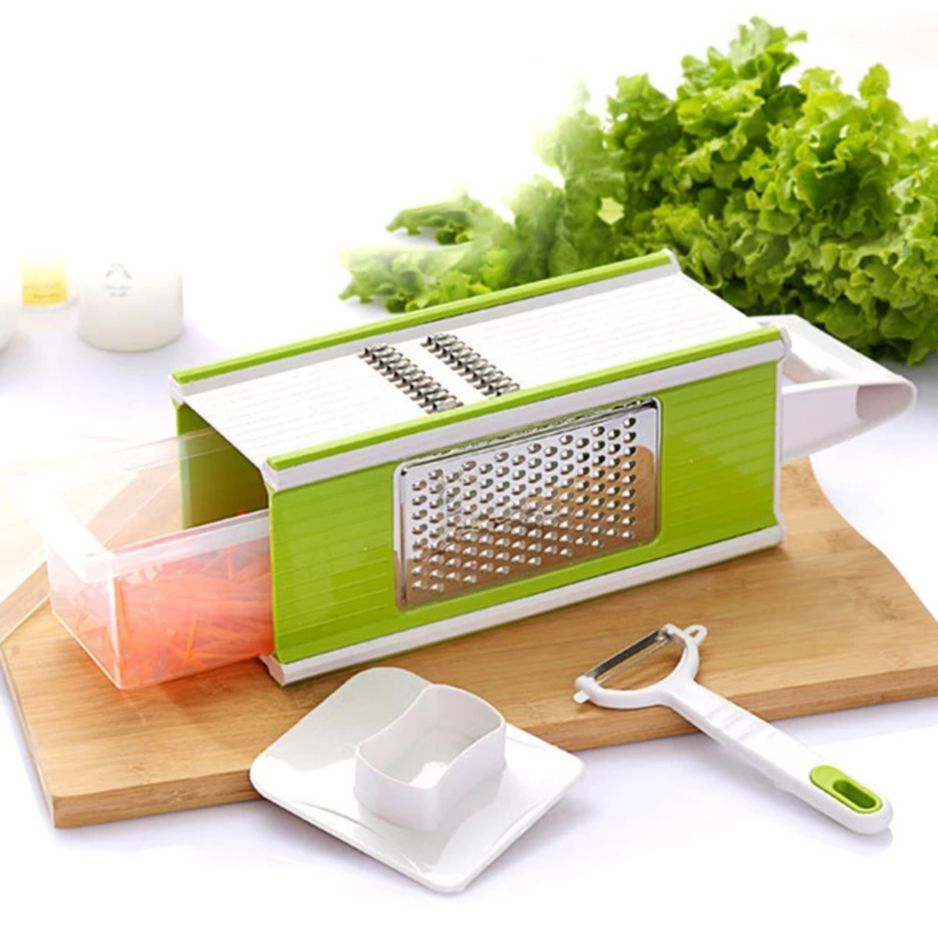 Rallador de Verduras Cocina Multifuncional 5 en 1 Verde5#Verde