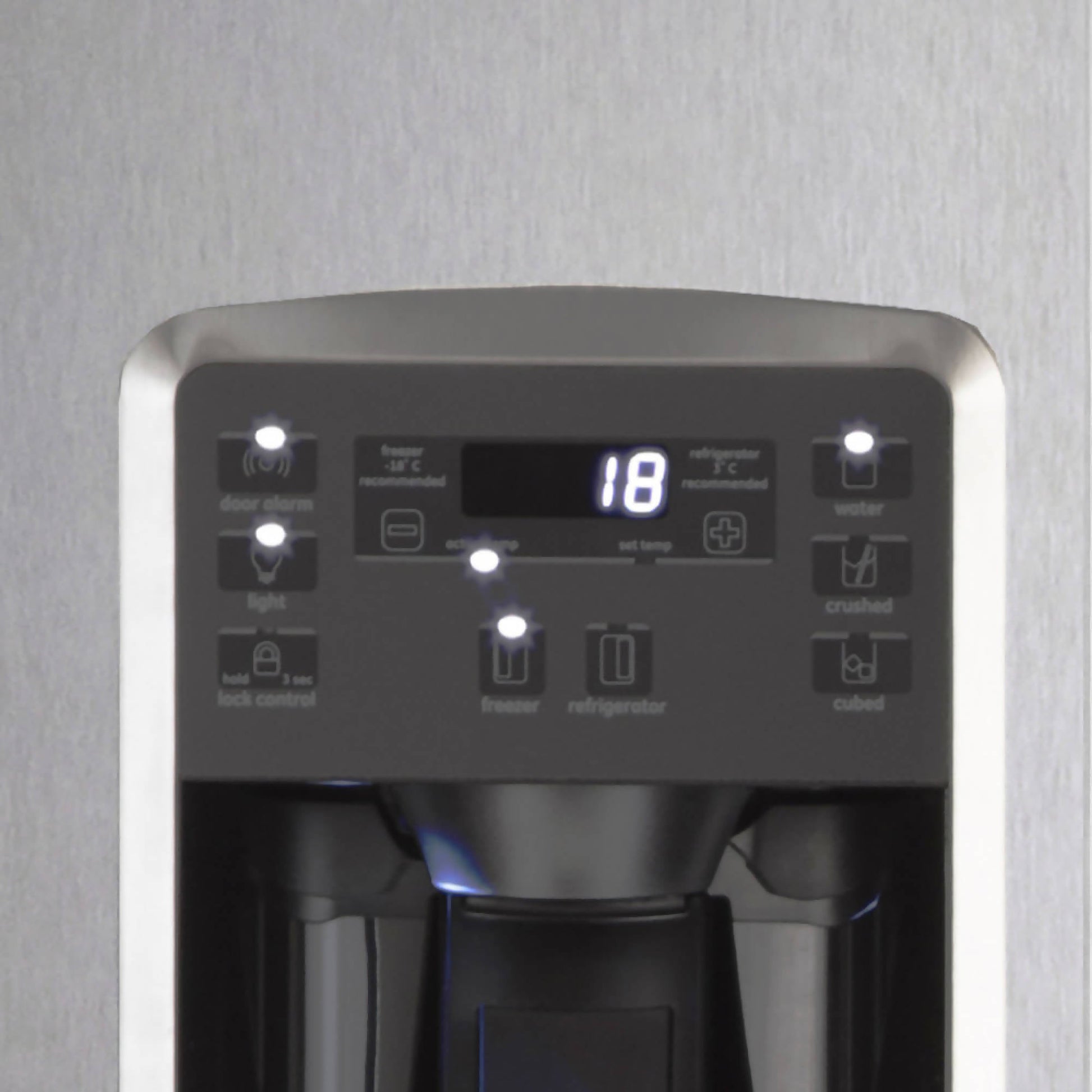 Refrigerador Side By Side GRC26FGKFSS 700L4#Acero