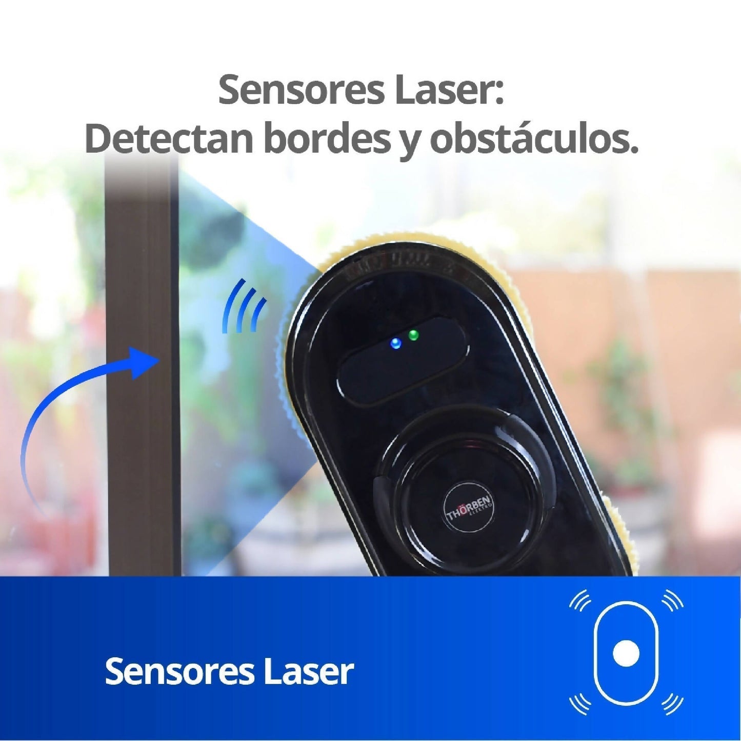 Robot Limpiavidrios Thor Win Bot5#Negro