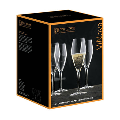 Set 4 Copas ViNova Champagne3#Sin Color