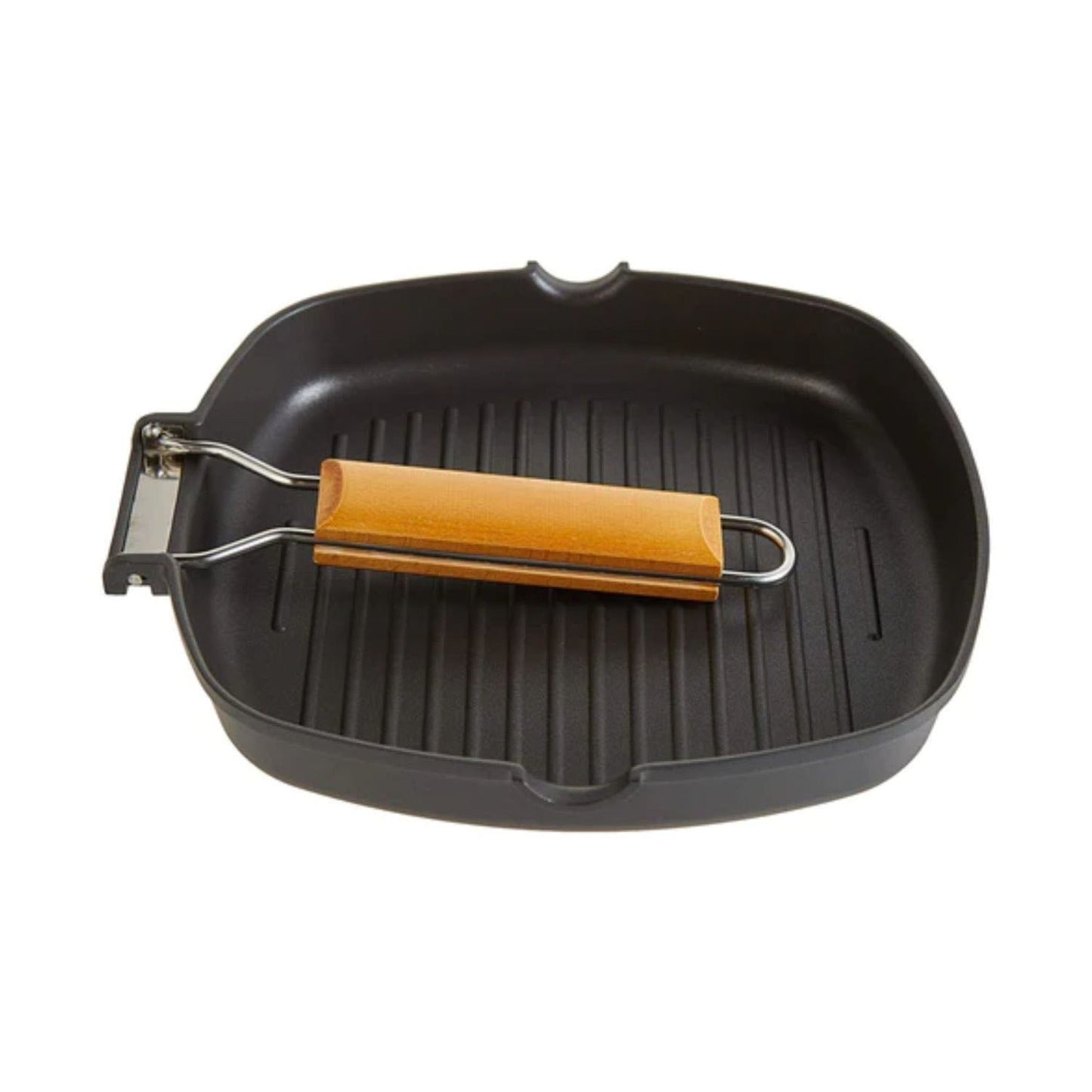 Sartén Parrilla Cocina Grill Cuadrado Antiadherente 24 cm3#Negro