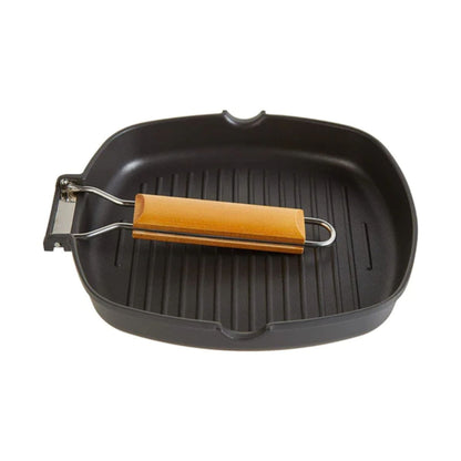 Sartén Parrilla Cocina Grill Cuadrado Antiadherente 24 cm3#Negro