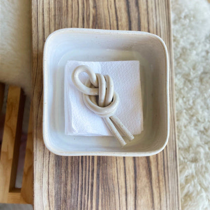 Servilletero Nudo1#Blanco