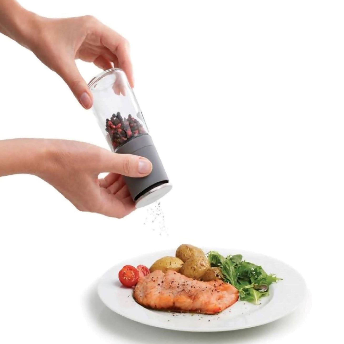 Set 2 Molinillos Duo3#Gris|Blanco