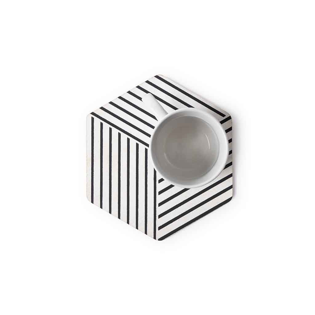 Set 2 Salvamanteles Cork Hexagonal1#Multicolor