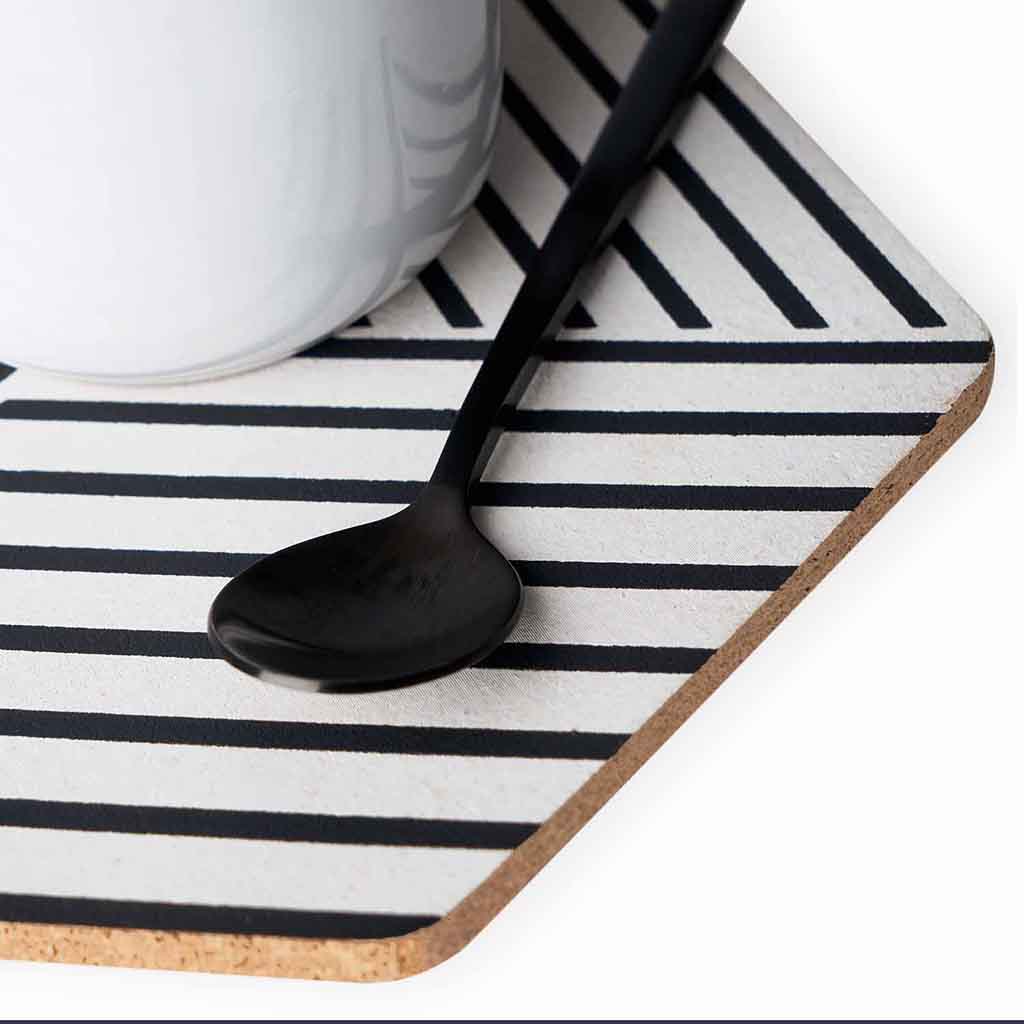 Set 2 Salvamanteles Cork Hexagonal3#Multicolor