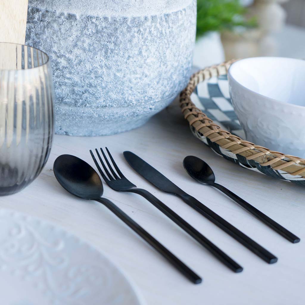 Set 4 Cubiertos Chic Table2#Negro