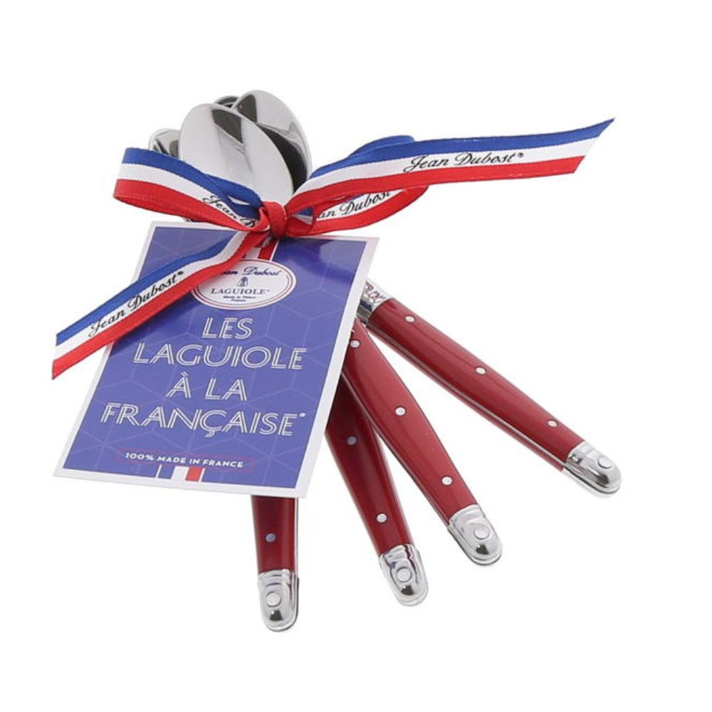 Set 4 Cucharas Café3#Rojo